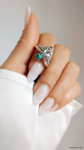 Sterling Silver Turquoise Ring - view 6