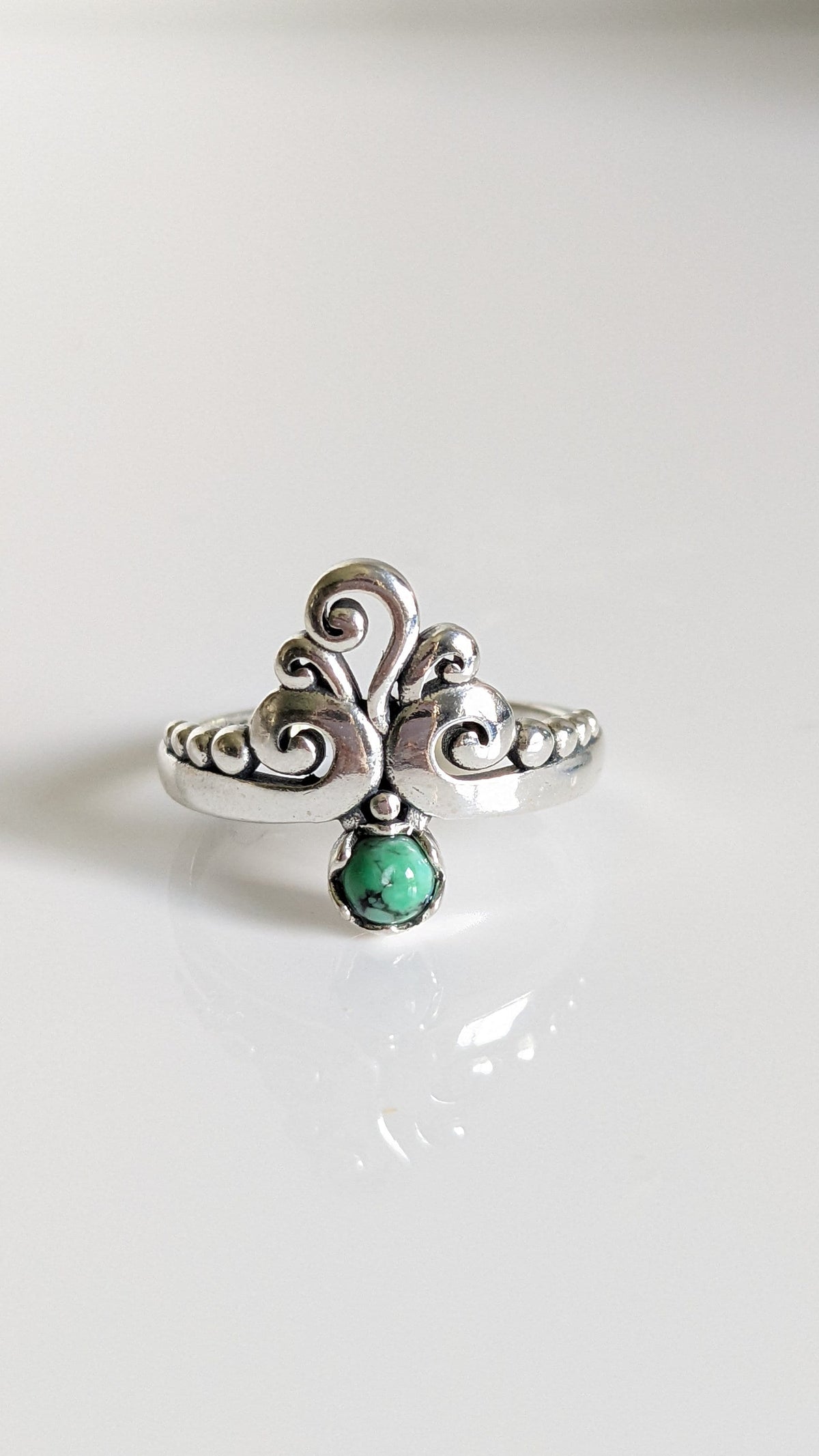 Sterling Silver Turquoise Ring - view 7