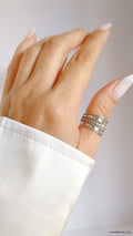 Sterling Silver Wide Bali Ring - view 5