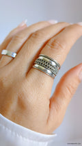Sterling Silver Wide Bali Ring - view 3