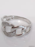 Sterling Silver Trendy Chain Ring - view 5