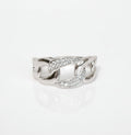 Sterling Silver Trendy Chain Ring
