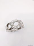 Sterling Silver Trendy Chain Ring - view 8