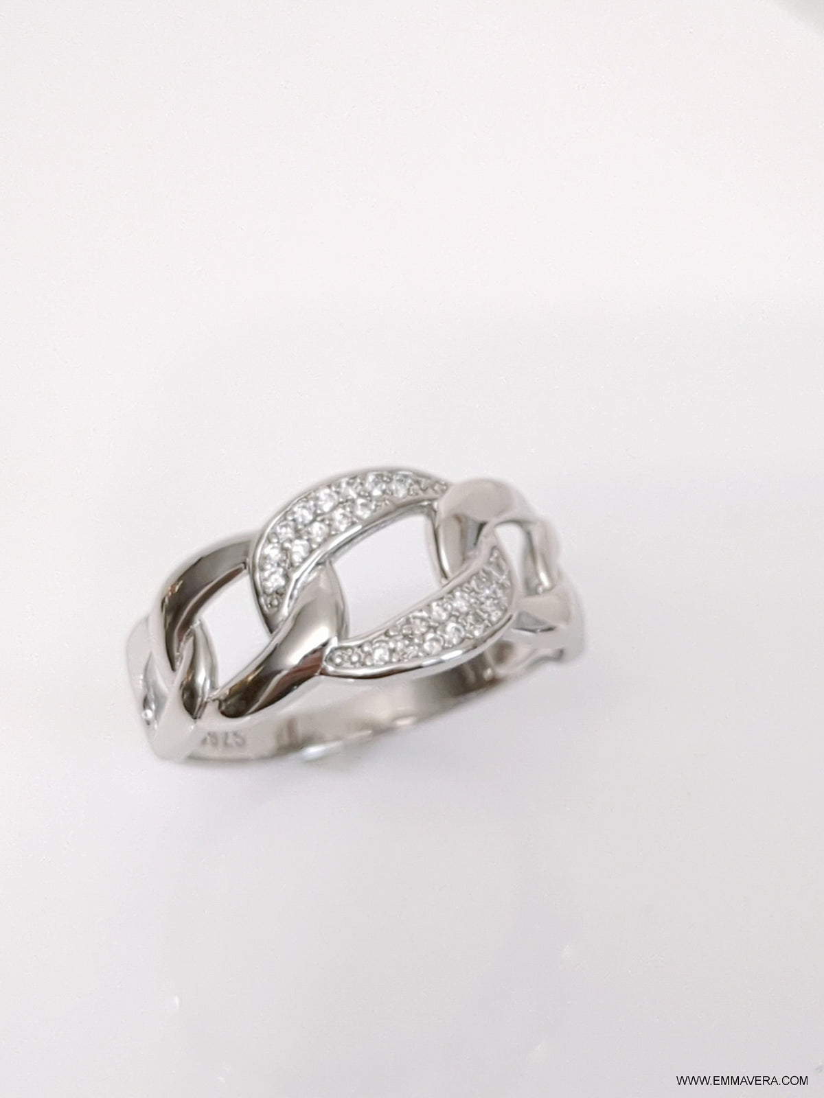 Sterling Silver Trendy Chain Ring - view 8