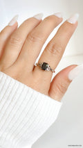 Sterling Silver Onyx Celtic Ring - view 4