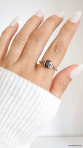 Sterling Silver Onyx Celtic Ring - view 2