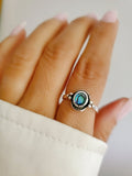 Sterling Silver Genuine Abalone Ring - view 4
