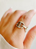 Sterling Silver Chunky Chain Ring - view 6