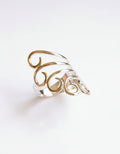 Sterling Silver Shield Spiral Statement Ring