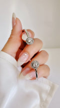 Silver Cz accents Halo Bracelet - view 3