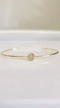 Minimalist Dainty Gold or Silver Bangle - view 4