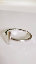 Sterling Silver T Bar Ring - view 3