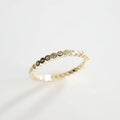 Sterling Silver Dainty Eternity Gold Plated Ring