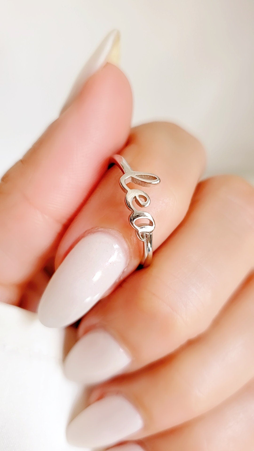Sterling Silver Zodiac Birth Month Ring - view 3