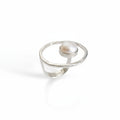 Sterling Silver 925 Fresh Water Floating Pearl Statement Ring - view 3