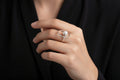 Sterling Silver 925 Fresh Water Floating Pearl Statement Ring - view 2