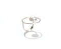 Sterling Silver 925 Fresh Water Floating Pearl Statement Ring