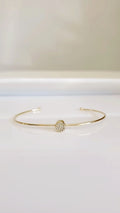 Minimalist Dainty Gold or Silver Bangle - view 6