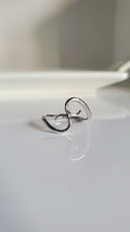 Spiral Sterling Silver Ring - view 3