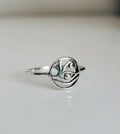 Sterling Silver Amulet Eye of Horus Ring - view 3