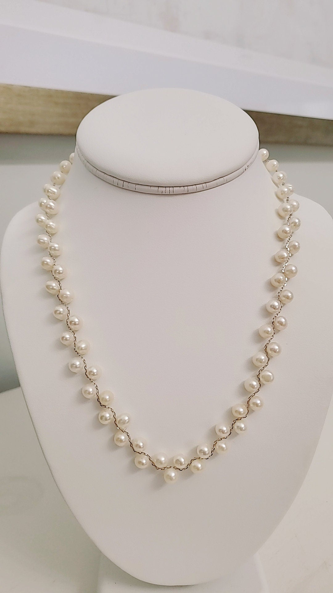 Genuine Freshwater Pearl Necklace - view 2
