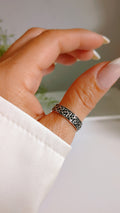 Sterling Silver 925 Celtic Oxidized Unisex Band Ring - view 9