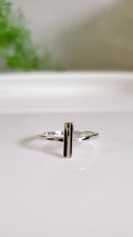 Sterling Silver T Bar Ring - view 7