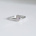 Sterling Silver Dainty Hamsa Hand Ring - view 5