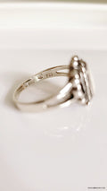 Sterling Silver Vintage Mother of Pearl Ring - view 3