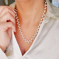 Sterling Silver Genuine Freshwater Pearl Necklace