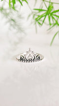 Sterling Silver Beaded Henna Mandala Ring - view 5