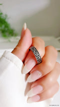 Sterling Silver 925 Celtic Oxidized Unisex Band Ring - view 5