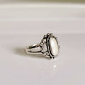 Sterling Silver Vintage Mother of Pearl Ring - view 7