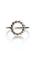 Sterling Silver Bali Beaded Circle Ring