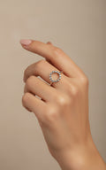 Sterling Silver Bali Beaded Circle Ring - view 8