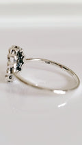 Sterling Silver Bali Beaded Circle Ring - view 3