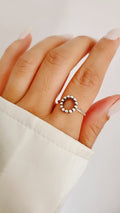 Sterling Silver Bali Beaded Circle Ring - view 7