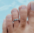 Sterling Silver Flat Band, Toe or Midi Ring - view 3