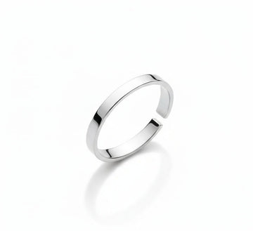 Sterling Silver Flat Band, Toe or Midi Ring