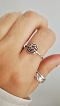 Sterling Silver Amulet Eye of Horus Ring - view 4