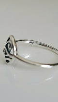 Sterling Silver Amulet Eye of Horus Ring - view 5