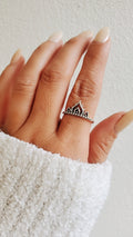 Sterling Silver Beaded Henna Mandala Ring - view 4