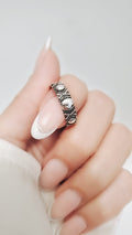 Sterling Silver Bali Oxidized Band Ring - view 7