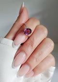 Sterling Silver Natural Amethyst Ring - view 4