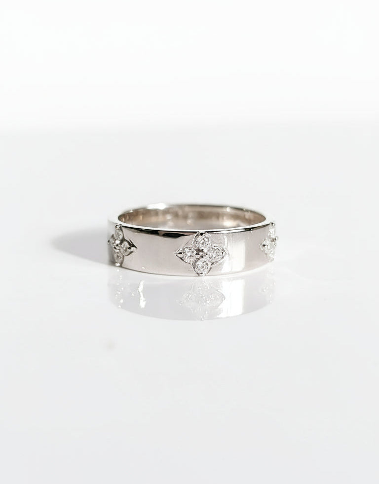 Sterling Silver 925 Flower ring