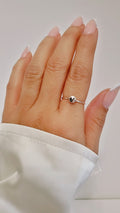 Sterling Silver Dainty Yin Yang Ring - view 6