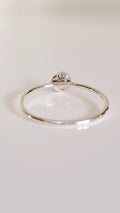 Sterling Silver Dainty Yin Yang Ring - view 3
