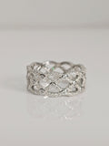 Sterling Silver Statement Wide Band Ring - view 7