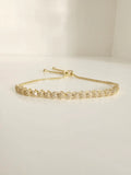 Gold Slider Tennis Bracelet - view 6