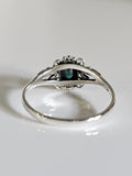 Sterling Silver Genuine Turquoise Vintage Ring - view 7